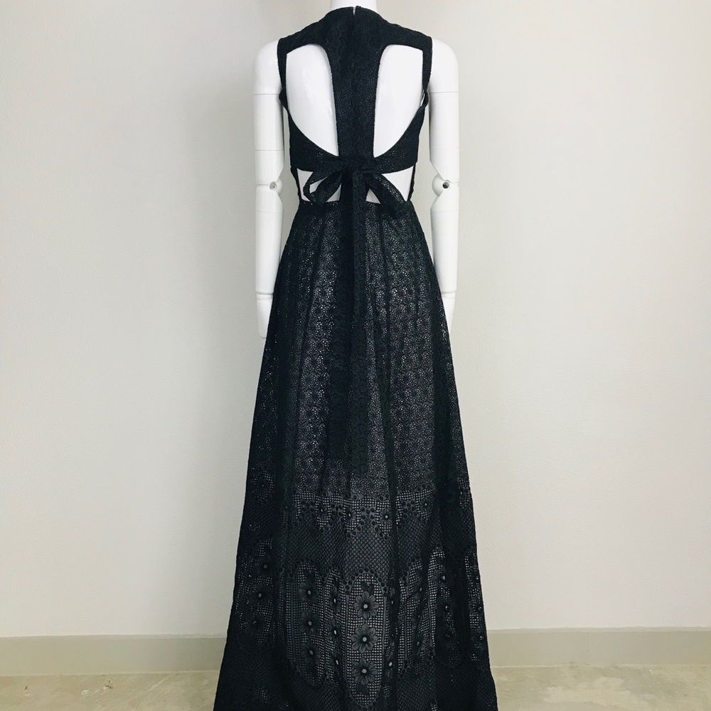 No.21 Antonia embroidered silk evening gown - Picture 2 of 5